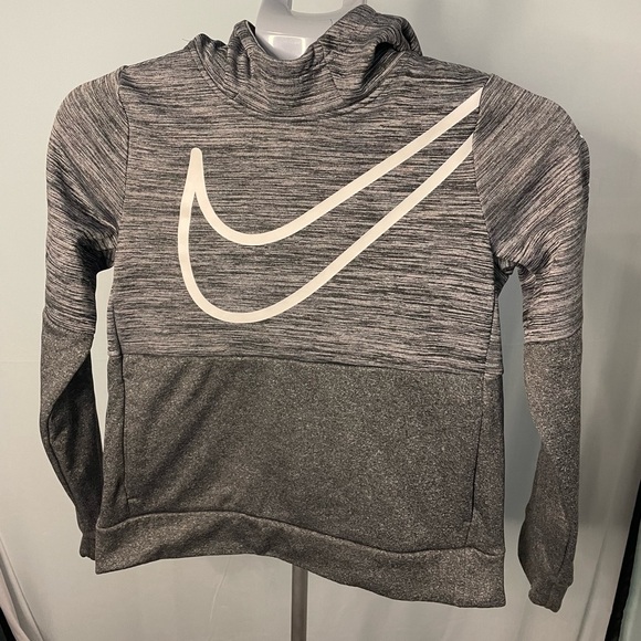 Nike dri fit youth large gray pullover hoodie‎ - Picture 1 of 8